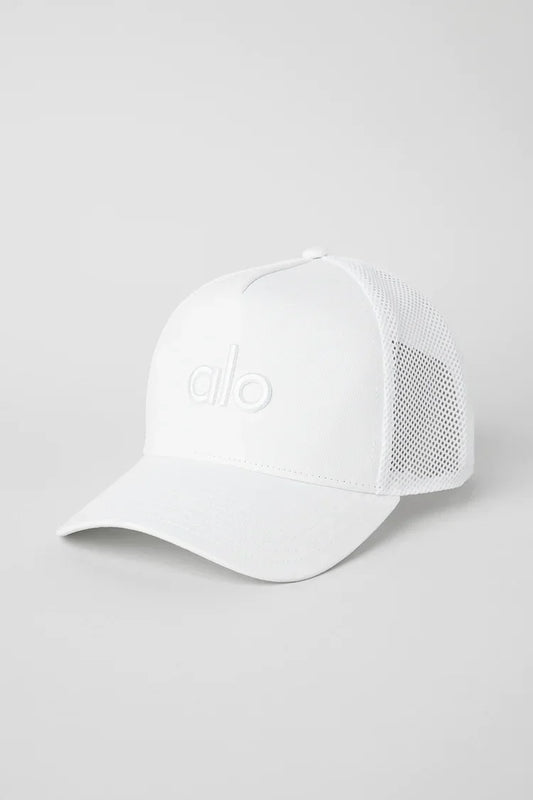 District Trucker Hat - White/White