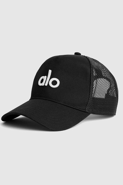 District Trucker Hat - Black/White